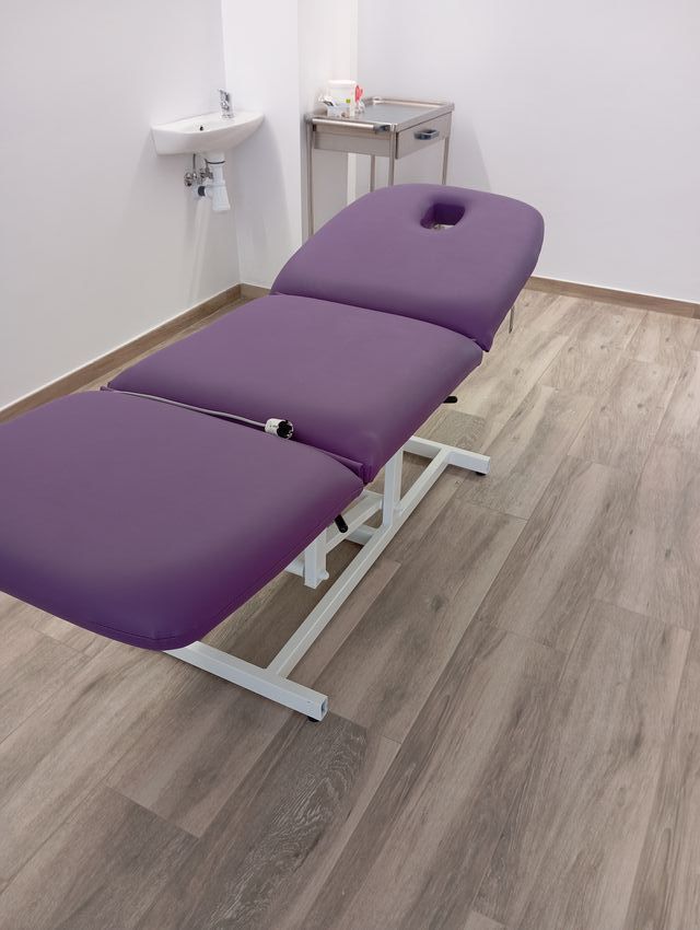 Camilla electrónica masage, fisioterapia, ostepat