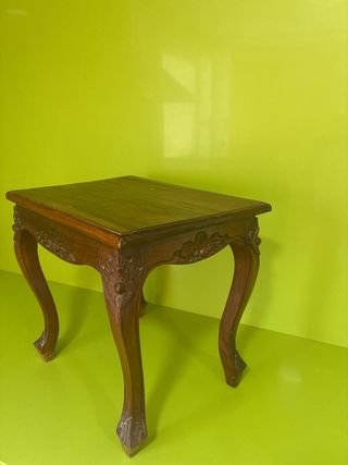 Mesa auxiliar madera caoba