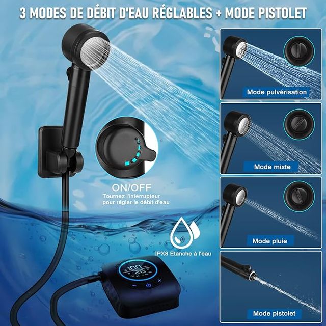 Bomba Agua Portátil Camping IPX8