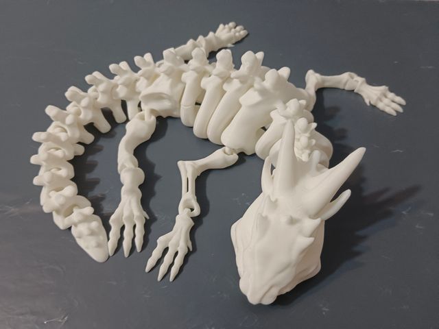 Esqueleto de lagarto 3D