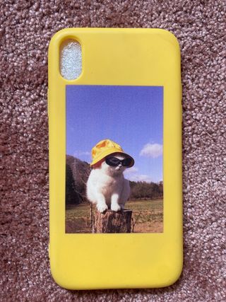 Custodia per iPhone XR - Gatto con occhiali