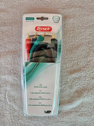 Cable adaptador HDMI a RCA – 1,5 m – Nuevo