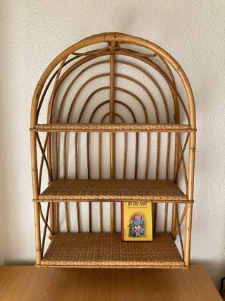 Estantería bambú vintage