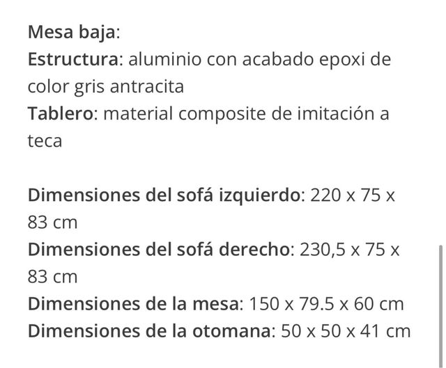 Sofá rinconero exterior Maison du Monde