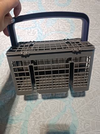 Cubertero lavavajillas gris