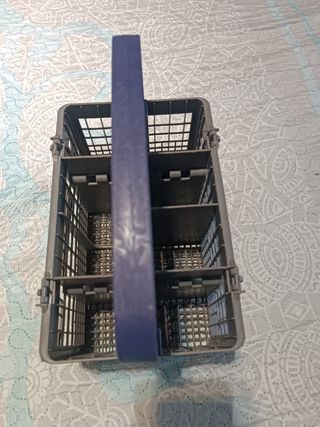 Cubertero lavavajillas gris