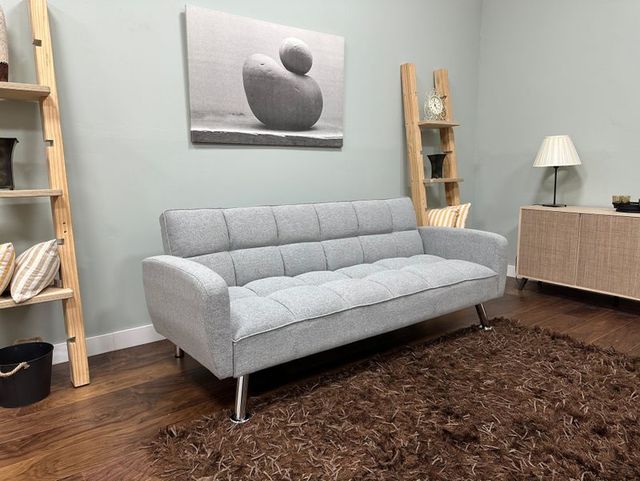 Sofa Cama Abatible Nuevo Gris
