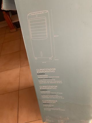 Climatizador evaporativo Corte Inglés