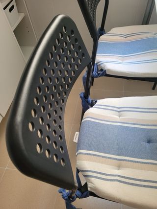 Mesa cristal Ikea - Gris y Blanca