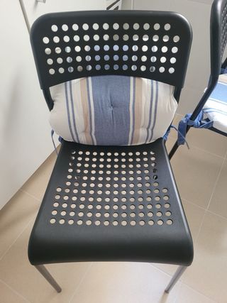 Mesa cristal Ikea - Gris y Blanca