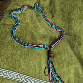 Collar multicolor flecos