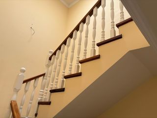 pasamanos escalera madera blanca 12metros