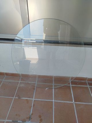 Cristal redondo mesa - 90 cm