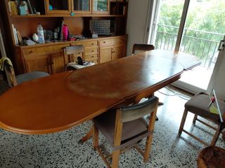 Mesa comedor extensible madera 2'90m