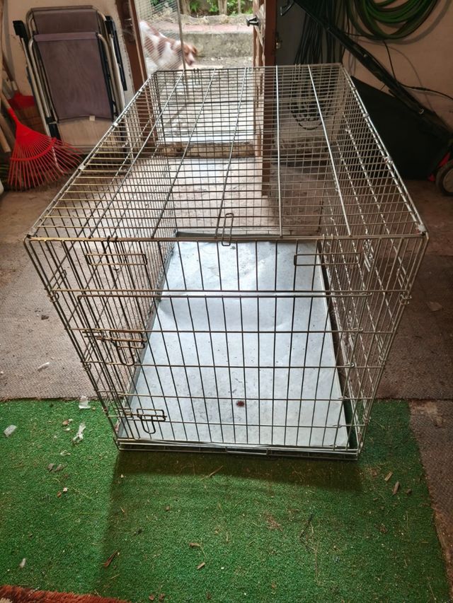 Jaula perro grande metálica