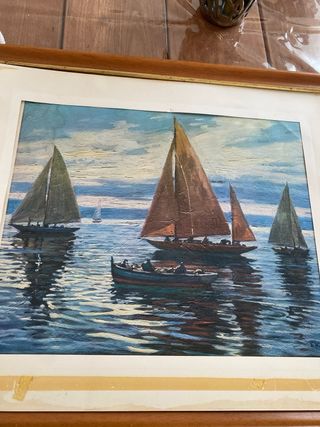8 cuadro Venecia - Óleo sobre lienzo,Bañoles,lotes