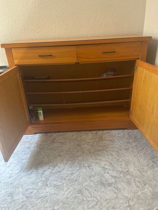 Mueble recibidor madera