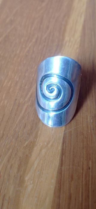 Anillo espiral grande ajustable
