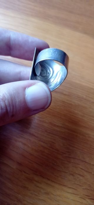 Anillo espiral grande ajustable