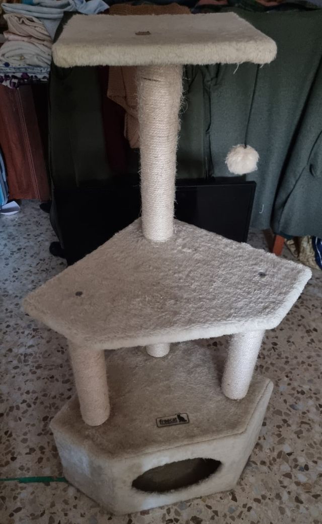 Rascador gato 3 pisos