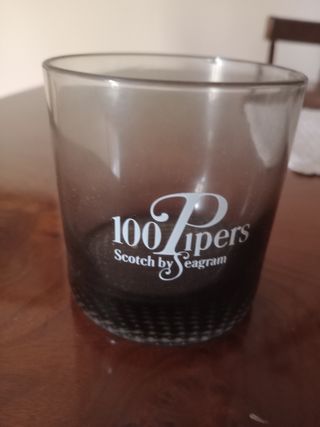 Vaso whisky 100 Pipers vintage