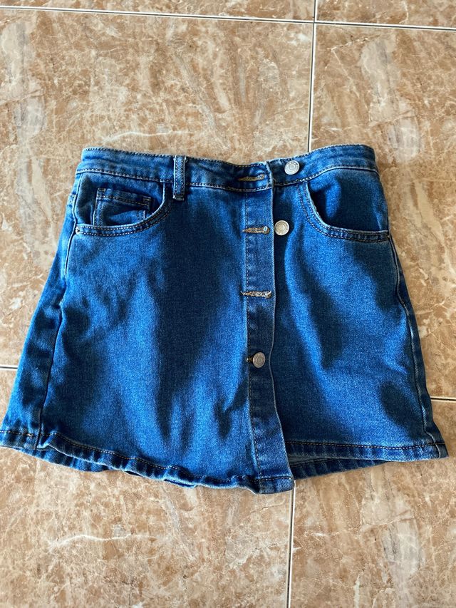 Falda pantalón botones