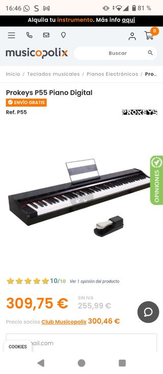 Prokeys P55 Piano Digital
