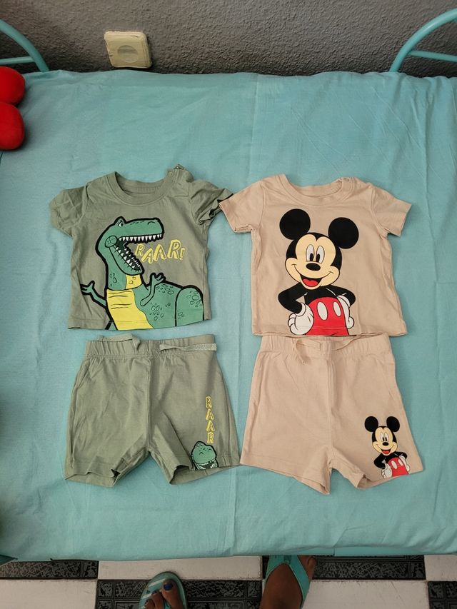 Lote 4 ropa verano bebé 3-6 meses