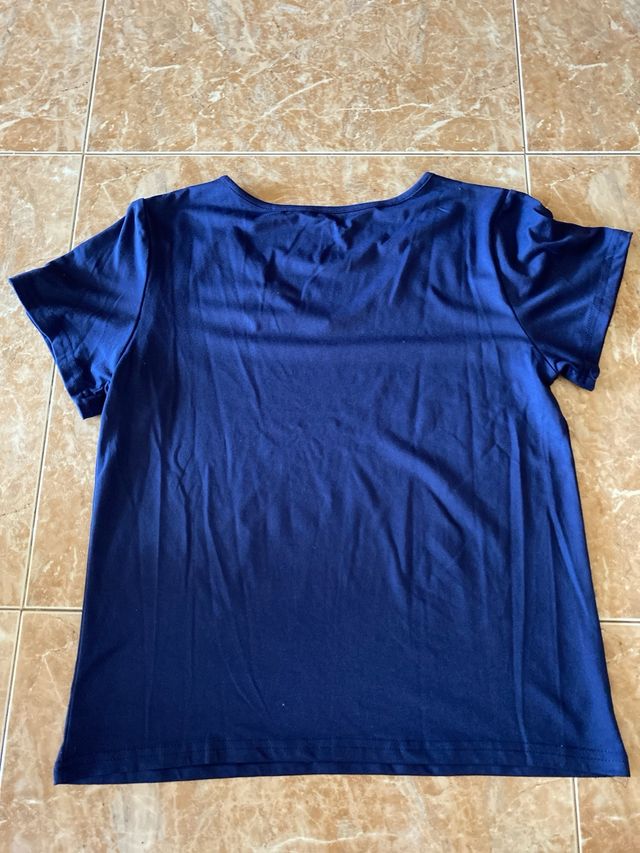 Camiseta manga corta azul