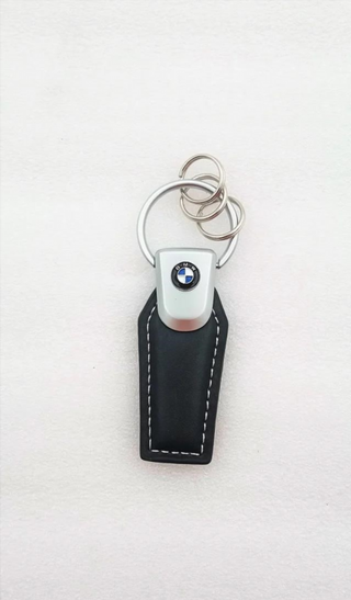LLAVERO DE CUERO CON LOGO BMW