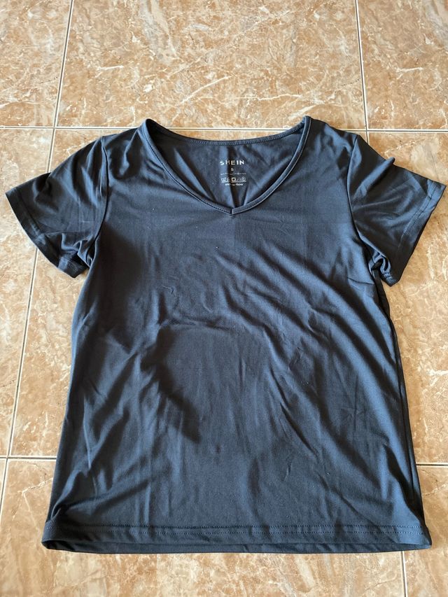 Camiseta manga corta gris