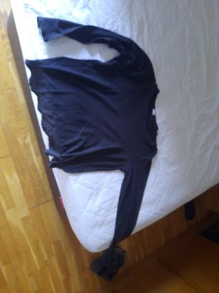 Camisa negra manga larga