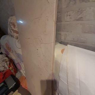 Pieza mármol con vetado gris