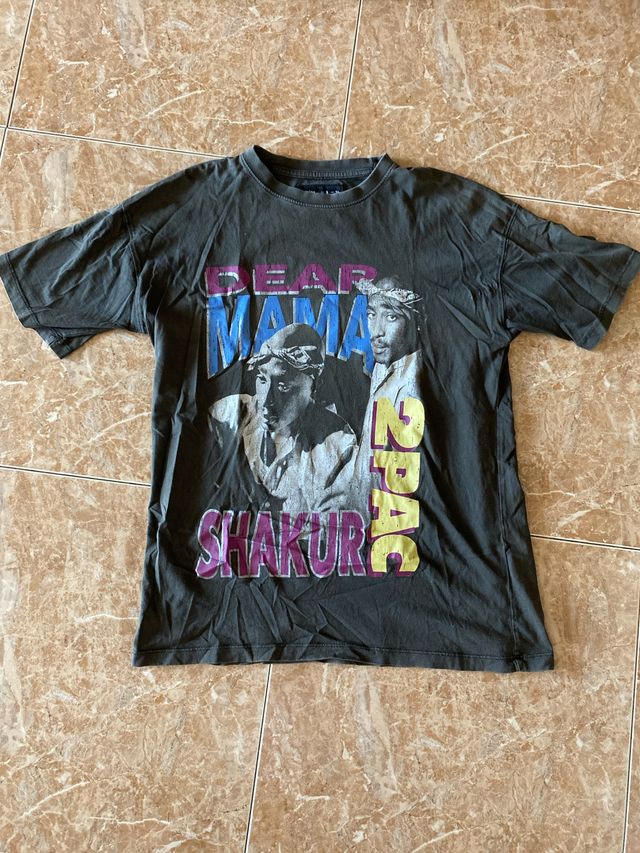Camiseta Tupac Gris
