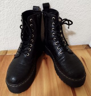 Botines negros Issimo - plataforma
