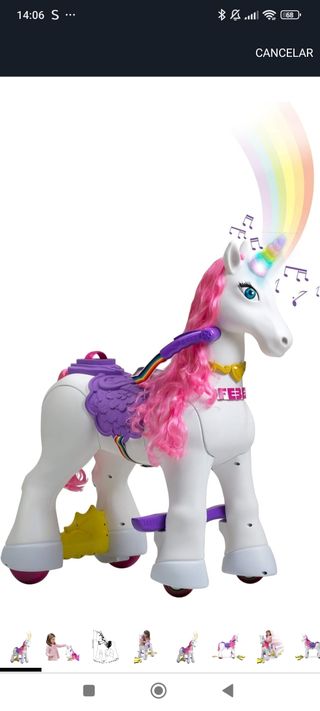 Unicornio eléctrico infantil