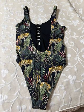 Bañador leopardo tropical