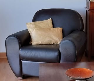 Sillón piel marrón vintage