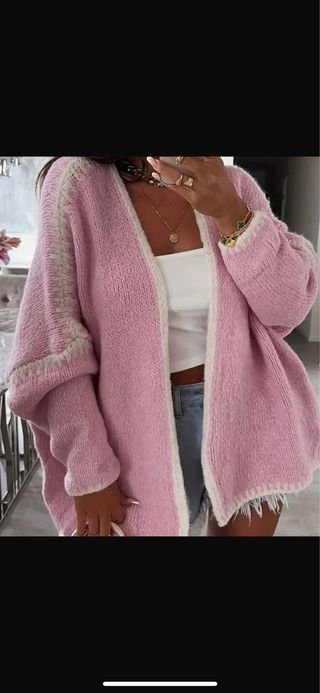 Suéter rosa | Cardigan