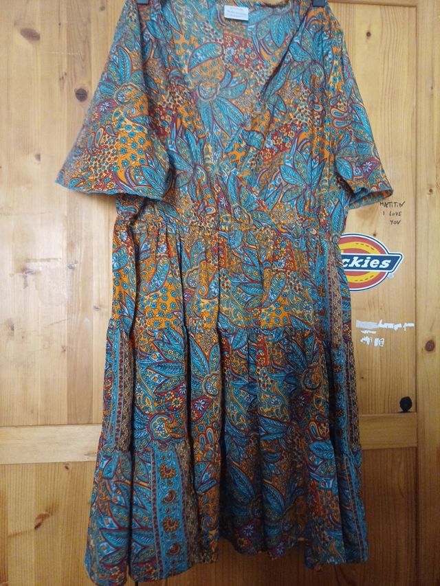 Vestido boho estampado