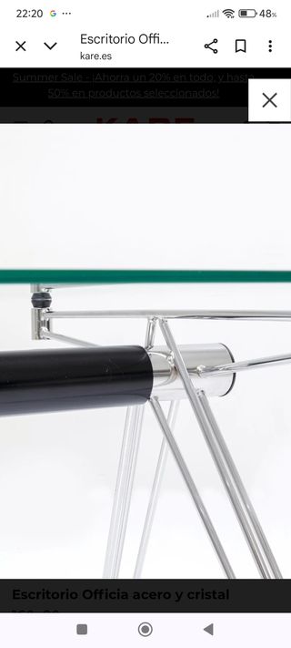 Mesa cristal diseño - oficina
