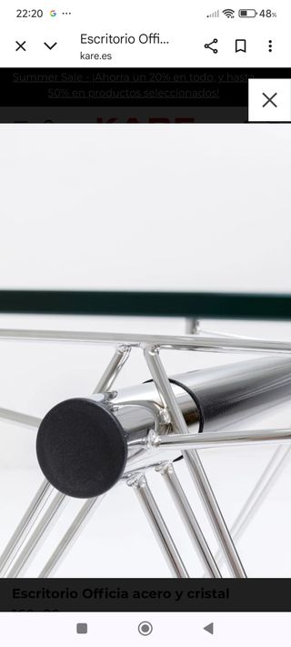 Mesa cristal diseño - oficina
