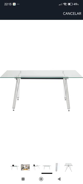 Mesa cristal diseño - oficina
