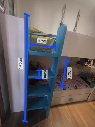 Litera infantil azul y blanca, NEGOCIABLE URGE