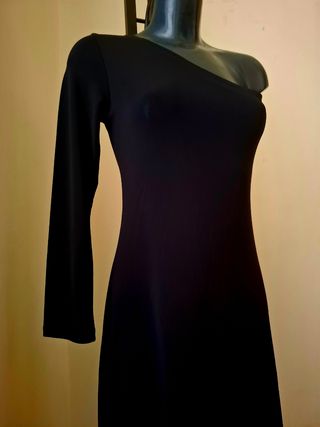 Abito nero monospalla tg. L