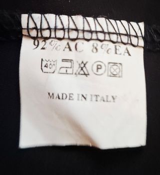 Abito nero monospalla tg. L