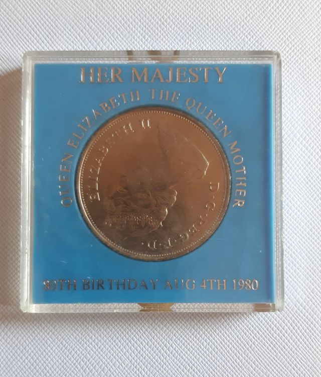 Moneda Reina Madre Isabel II - 80 cumpleaños