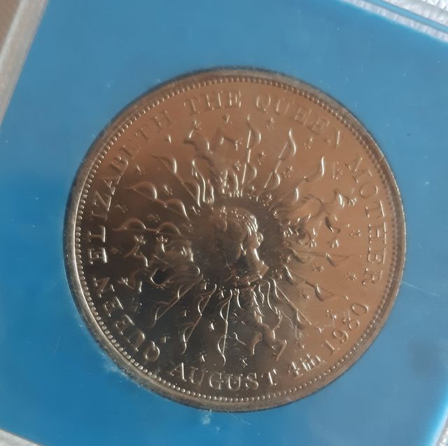 Moneda Reina Madre Isabel II - 80 cumpleaños
