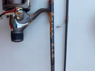 Caña y carrete pesca