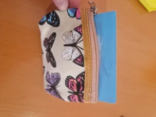 Monedero/Cartera/Billetera  pequeño de  mariposas